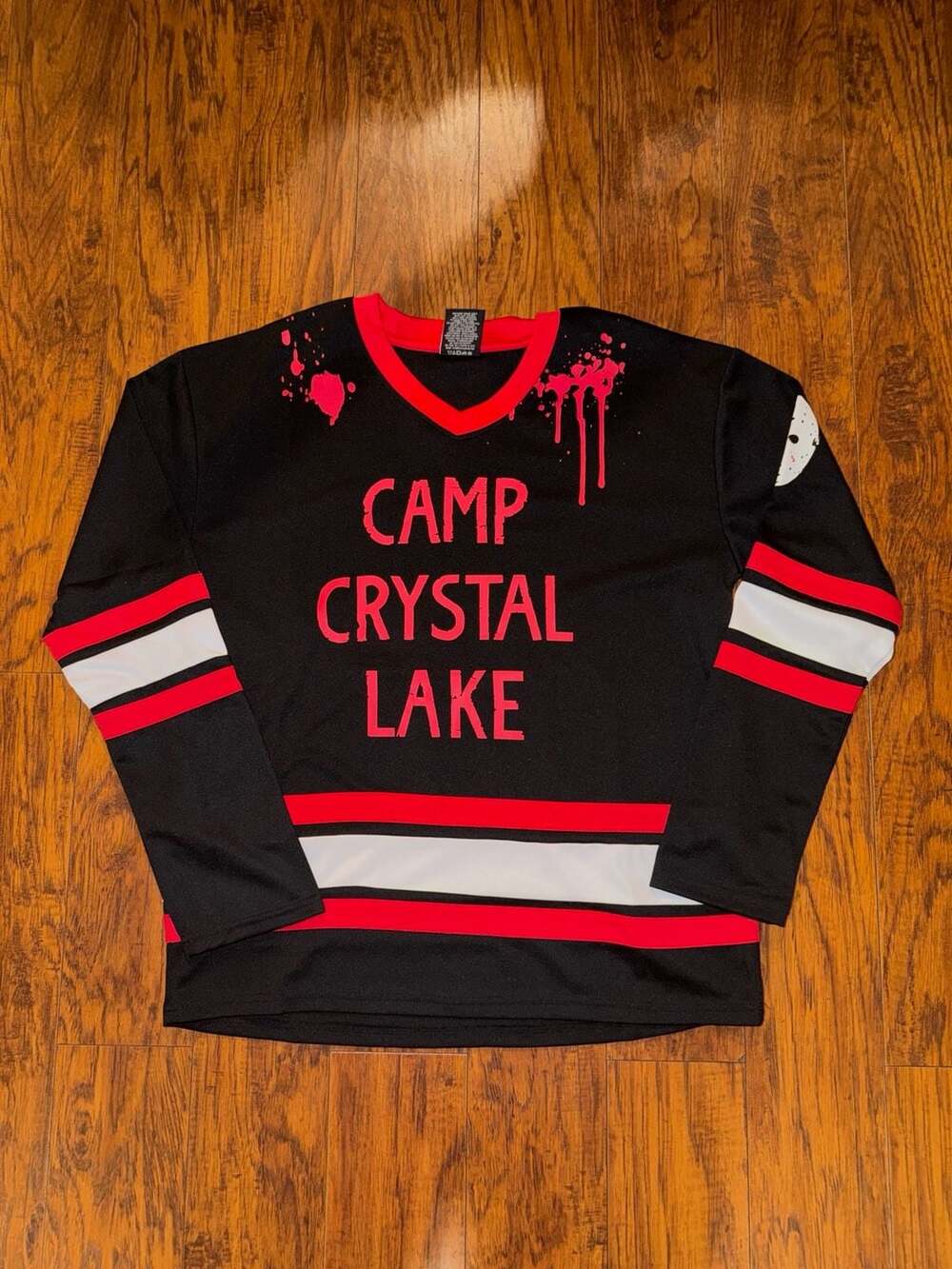 Spirit Halloween Friday the 13th Camp Crystal Lake J. Voorhees Hockey Jersey